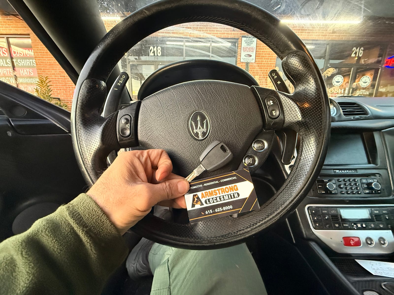 Maserati key, cut & programmed