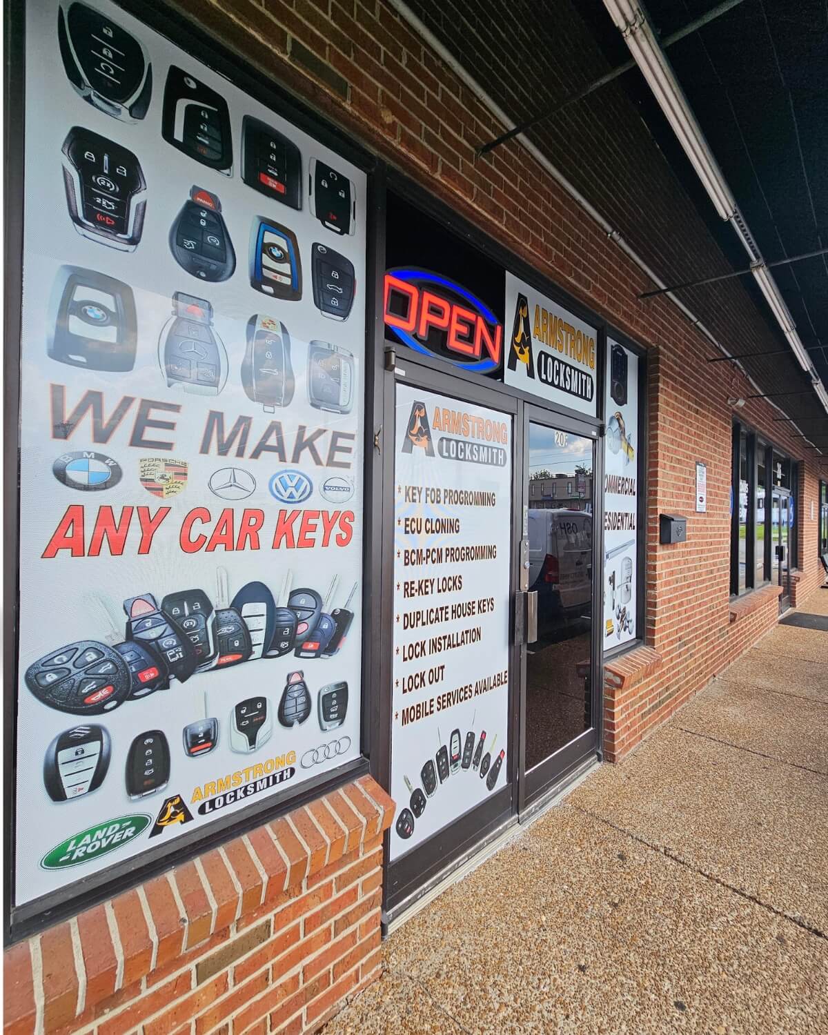 Armstrong Locksmith Nashville Storefront 208 Thompson Lane