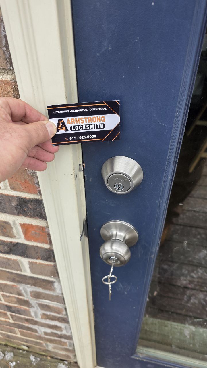 Deadbolt installed
