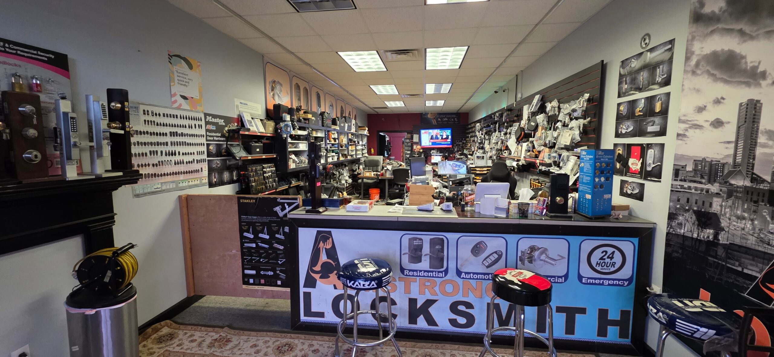 The Armstrong Locksmith shop in Nashville where Kia keys are cut and programmed